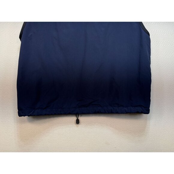 Eddie Bauer Mens Warm Windproof Vest Jacket Sze L Navy Blue Fleece Lined Pockets - Picture 8 of 9
